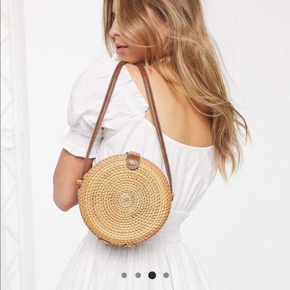 Rattan Cross Body Bag